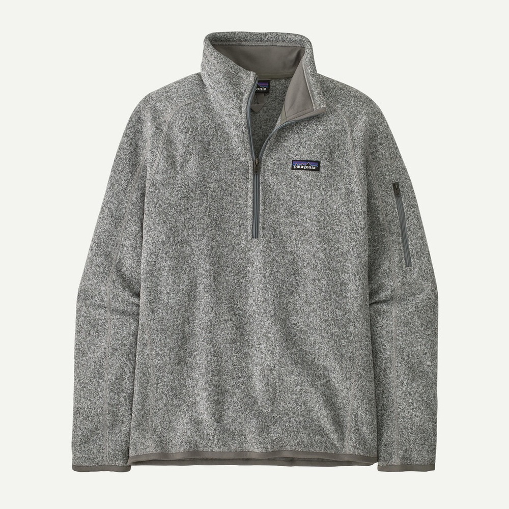 Patagonia Women's Better Sweater Fleece Gray Quarter-Zip Pullover Size M - Picture 5 of 15